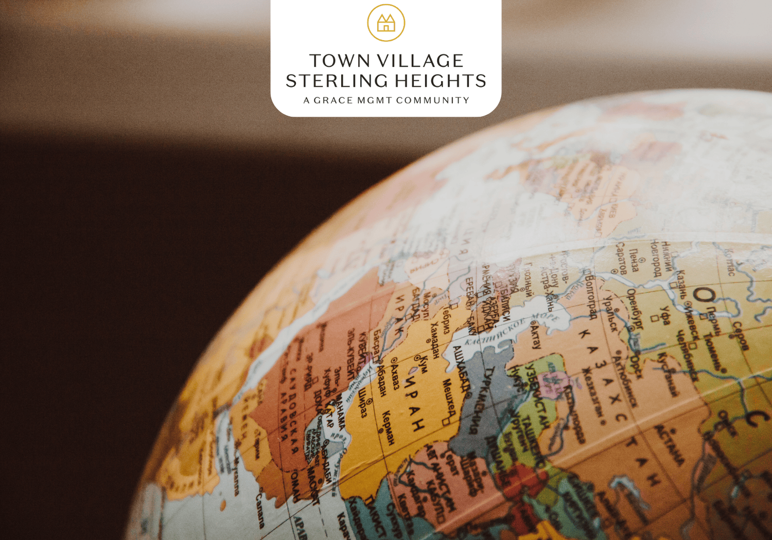 TVSH _ Global Flavors Passport - Town Village Sterling Heights globe