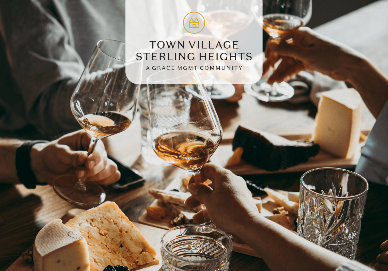 TVSH - Wine Cheese - Town Village Sterling Heights